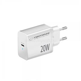 ESPERANZA gyorstöltő 20w usb-c pd (fehér) ESPERANZA_EZC104W small