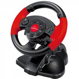 ESPERANZA High Octane versenykormány pedállal PC/PS1/PS2/PS3 (fekete-piros) ESPERANZA_EG103 small