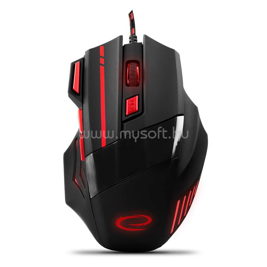 ESPERANZA MX201 Wolf gamer vezetékes egér (fekete-piros)