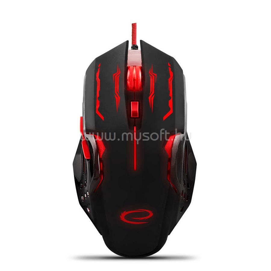 ESPERANZA MX403 Apache 6D gamer vezetékes egér (piros)
