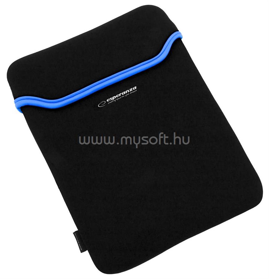ESPERANZA NEOPRÉN TÁSKA 9.7" TABLETHEZ (FEKETE/KÉK)