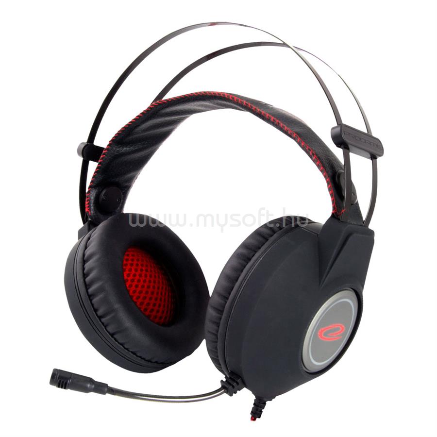 ESPERANZA Nightcrawler Gamer headset (fekete-piros)