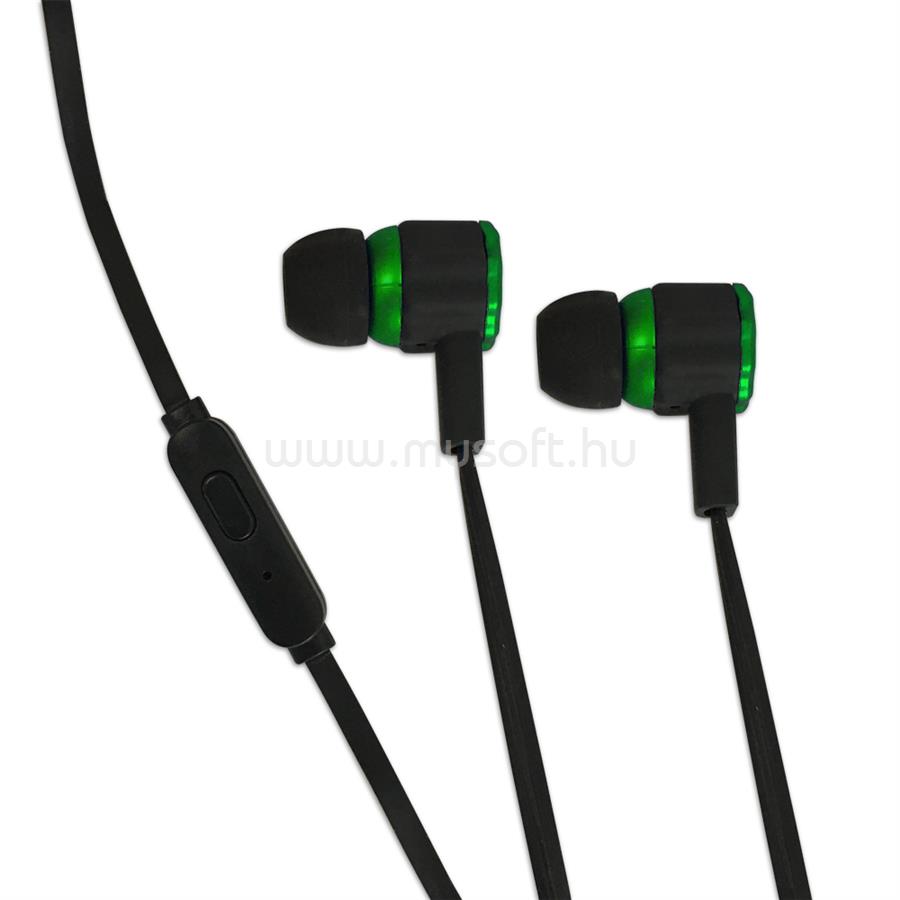 ESPERANZA Viper mikrofonos gamer fülhallgató, sztereó (zöld)