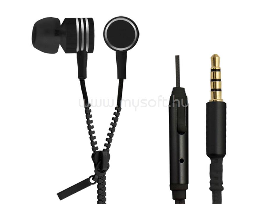 ESPERANZA Zipper mikrofonos sztereó fülhallgató (fekete)