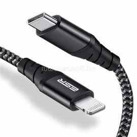 ESR 5V/3A 1m fekete USB C lightning PD kábel ESR-PD-CABLE-BK small