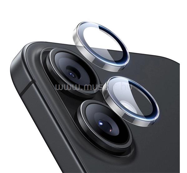 ESR iPhone 17 / 16 Plus / 16 ESR kameravédő üveg 9H + segédkeret ÁTLÁTSZÓ