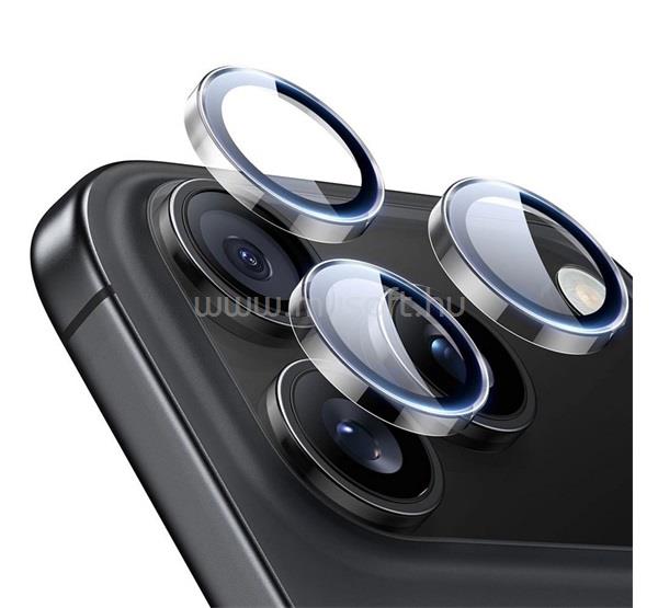 ESR iPhone 17 Pro Max / 17 Pro / 16 Pro Max ESR ARMORITE kameravédő üveg 2.5D, csak lencse + segédkeret, ÁTLÁTSZÓ