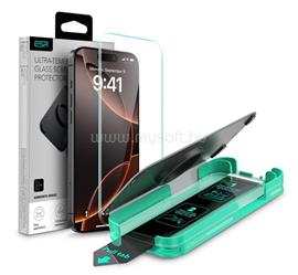 ESR iPhone 16 Pro ESR ARMORITE képernyővédő üveg 2.5D, EXTRA erős + segédkeret, FEKETE GP-162977 small