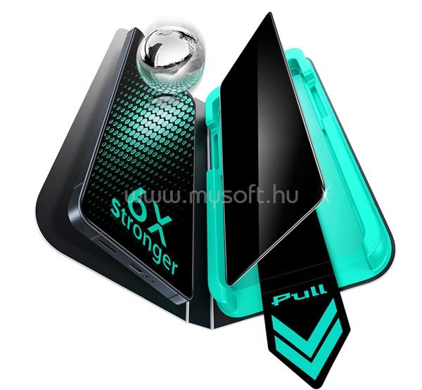 ESR Samsung S26 Ultra ESR ARMORITE PRIVACY képernyővédő üveg 2db 2.5D, betekintés ellen + segédkeret, ÁTLÁTSZÓ