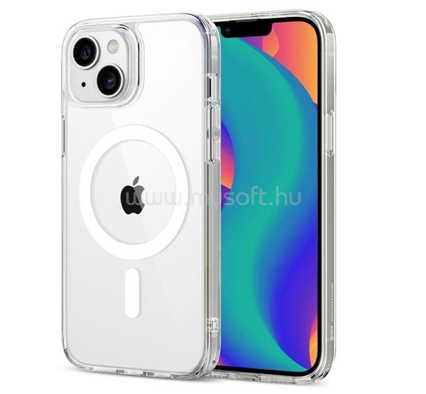 ESR iPhone 14 / 13 CH HALOLOCK szilikon telefonvédő ütésállóság, MagSafe, ÁTLÁTSZÓ