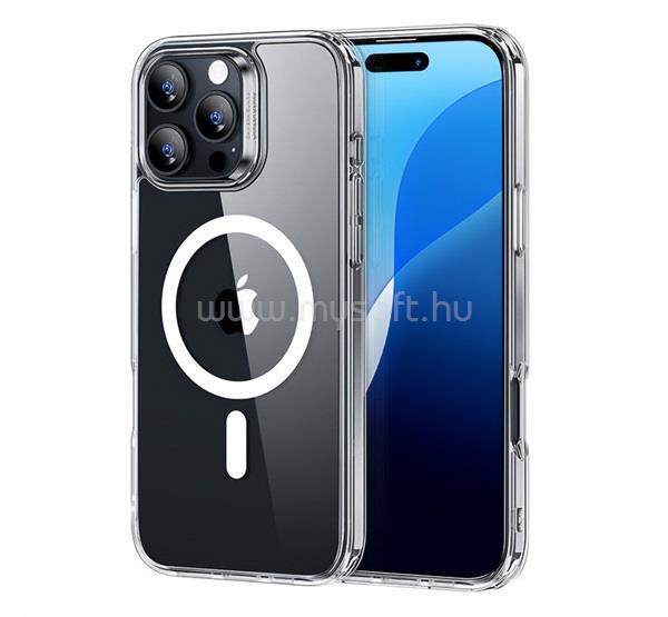 ESR iPhone 16 Pro CH HALOLOCK szilikon telefonvédő ütésállóság, MagSafe, ÁTLÁTSZÓ