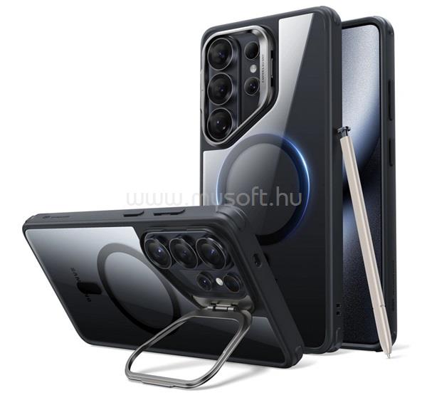 ESR Samsung S26 Ultra ESR CLASSIC HYBRID szilikon telefonvédő ütésállóság, MagSafe, ÁTLÁTSZÓ/FEKETE