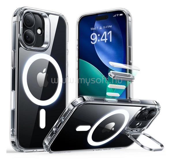 ESR iPhone 17 CLASSIC HYBRID szilikon telefonvédő ütésállóság, MagSafe, ÁTLÁTSZÓ
