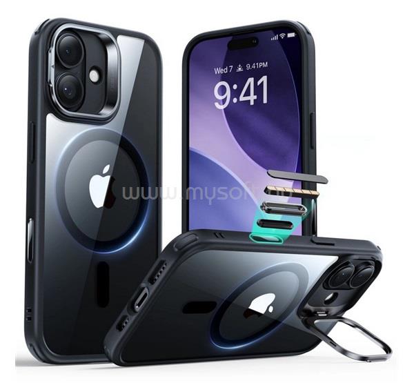 ESR iPhone 17 CLASSIC HYBRID szilikon telefonvédő ütésállóság, MagSafe, FEKETE