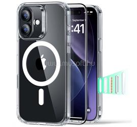ESR iPhone 17 CLASSIC HYBRID szilikon telefonvédő ütésállóság, MagSafe + képernyővédő üveg, ÁTLÁTSZÓ GP-174882 small