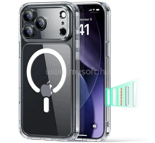 ESR iPhone 17 Pro CLASSIC HYBRID szilikon telefonvédő ütésállóság, MagSafe, ÁTLÁTSZÓ