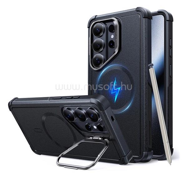 ESR Samsung S26 Ultra ESR CYBER TOUGH szilikon telefonvédő ütésállóság, MagSafe, FEKETE