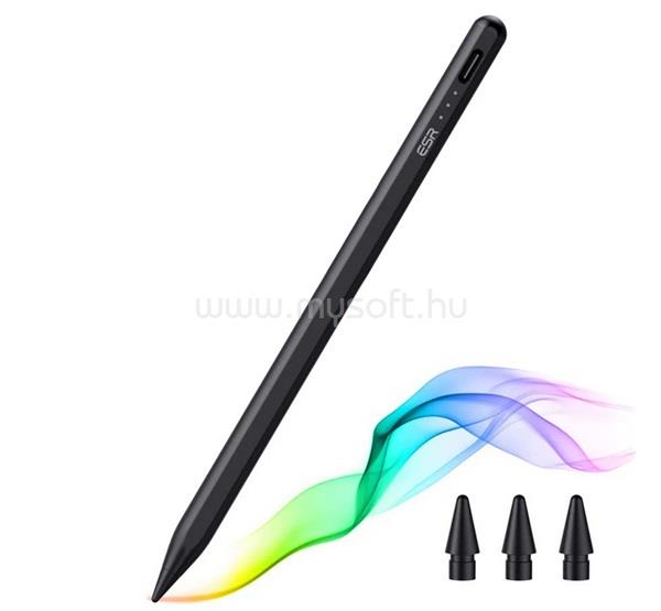 ESR IPAD Air 13 (2026) érintő ceruza aktív, Apple Pencil/Apple iPad/Apple iPad Air kompatibilis, FEKETE