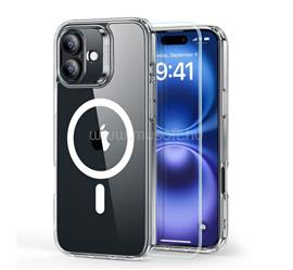 ESR iPhone 16 HYBRID HALOLOCK szilikon telefonvédő ütésállóság, MagSafe + képernyővédő üveg, ÁTLÁTSZÓ GP-162537 small