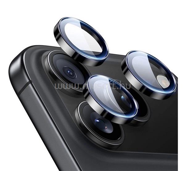 ESR iPhone 17 Pro Max / 17 Pro / 16 Pro Max ESR kameravédő üveg 9H + segédkeret FEKETE