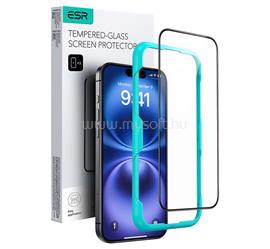 ESR iPhone 16 ESR képernyővédő üveg 2.5D, 9H + segédkeret, FEKETE GP-164280 small