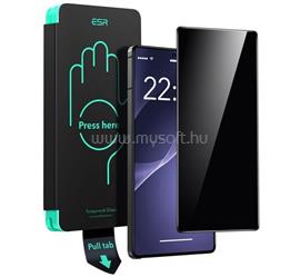 ESR Samsung S25 Ultra ESR képernyővédő üveg 2.5D, betekintés védelem + segédkeret, FEKETE GP-166820 small