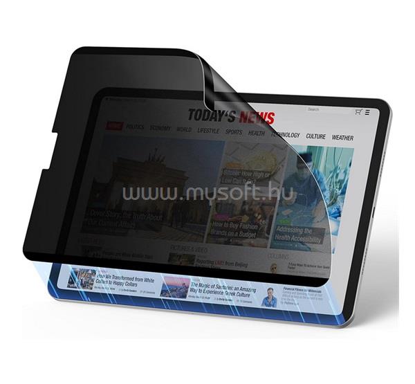 ESR IPAD Air 11 (2026) / Air 11 (2025) PRIVACY képernyővédő fólia betekintés védelem, mágneses, FEKETE