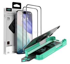 ESR iPhone Air ESR ULTRAFIT ARMORITE képernyővédő üveg 2db 2.5D, EXTRA erős + segédkeret, FEKETE GP-181445 small