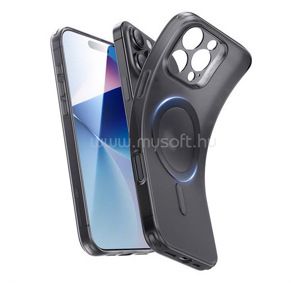 ESR iPhone 16 Pro ZERO HALOLOCK szilikon telefonvédő ütésállóság, MagSafe, FEKETE