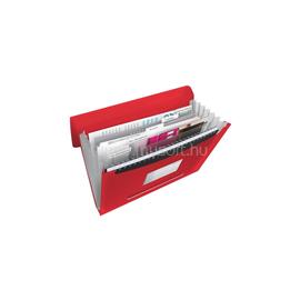 ESSELTE Irattartó mappa, harmonikamappa, A4, PP 6 rekeszes Vivida piros ESSELTE_35814 small