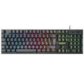 EVEREST KB-188 Borealis Rainbow gamer vezetékes billentyűzet (magyar, fekete) EVEREST_37428 small