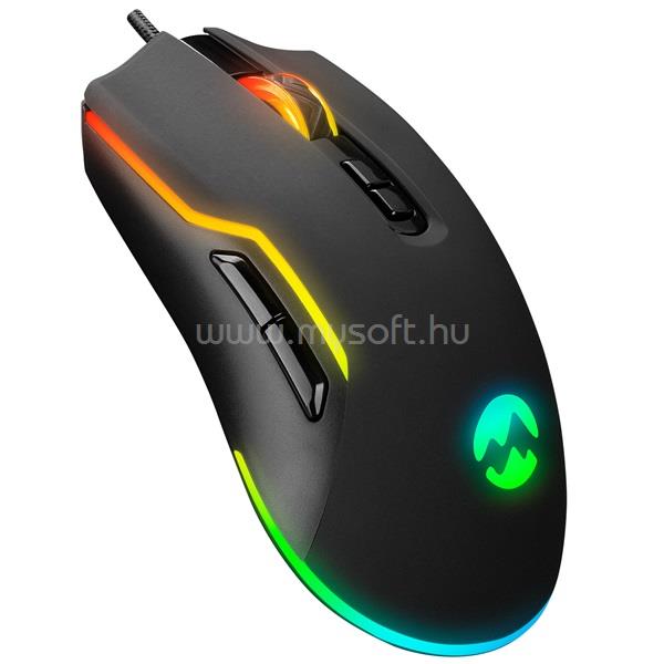 EVEREST SM-G14 DUSK RGB gamer vezetékes egér (fekete)