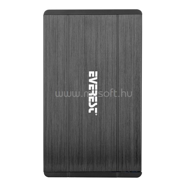 EVEREST Külső HDD Ház 2.5" - HDC-270 (USB-A 2.0, Max.: 1TB, ezüst)