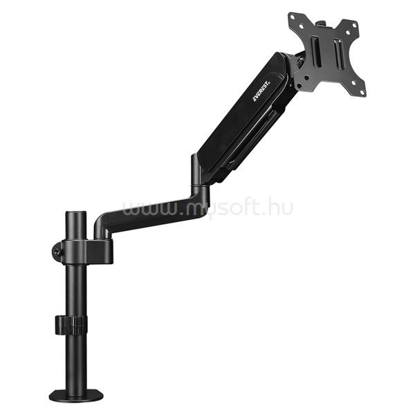 EVEREST Monitor állvány - MS-221 (17"-32"-ig, Fekete, teherbírás: 9kg/monitor, VESA: 75x75, 100x100)