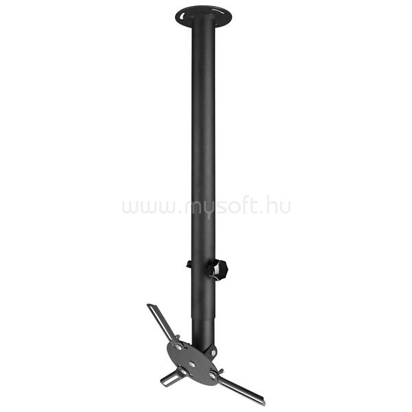 EVEREST Projektor Mennyezeti konzol - PRJ-187 (Dönthető. fekete, 63-102cm, 13kg teherbírás)