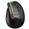 EVEREST SMW-618 RGB Ergonomic Vertical vezeték nélküli egér (fekete) EVEREST_36222 small