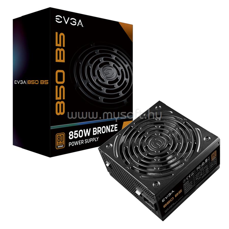 EVGA tápegység 850 B5 850W moduláris 80+ Bronze