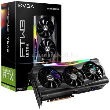 EVGA Videokártya nVidia RTX 3070 Ti 8GB GDDR6X FTW3 ULTRA GAMING (LHR)