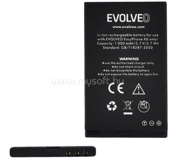 EVOLVEO Evolveo EP-601 EasyPhone XR / EP-600 EasyPhone XD akku 1000mAh LI-ION