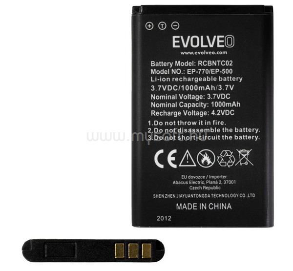 EVOLVEO Evolveo EP-770 EasyPhone FP akku 1000mAh LI-ION