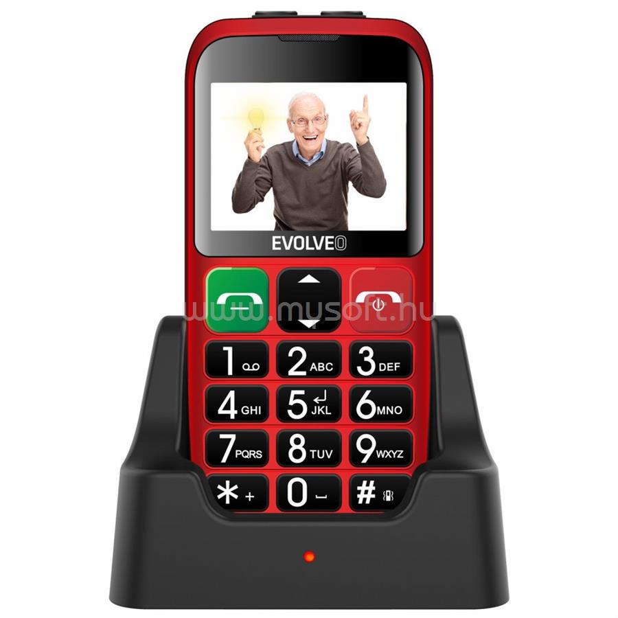 EVOLVEO EasyPhone EB EP850 mobiltelefon (piros)