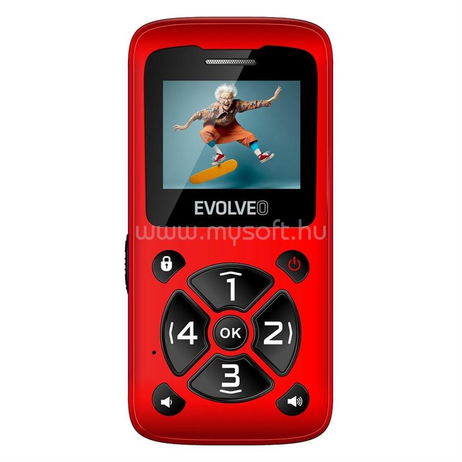 EVOLVEO EasyPhone ID EP400 mobiltelefon (piros)