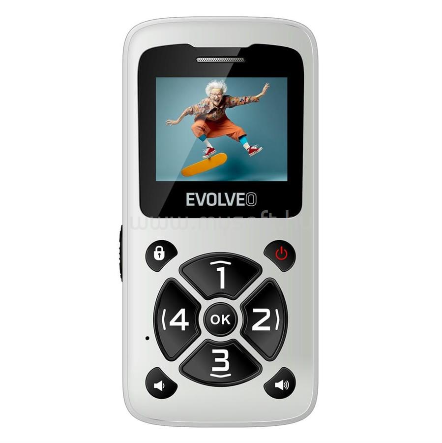 EVOLVEO EasyPhone ID EP400 mobiltelefon (fehér)