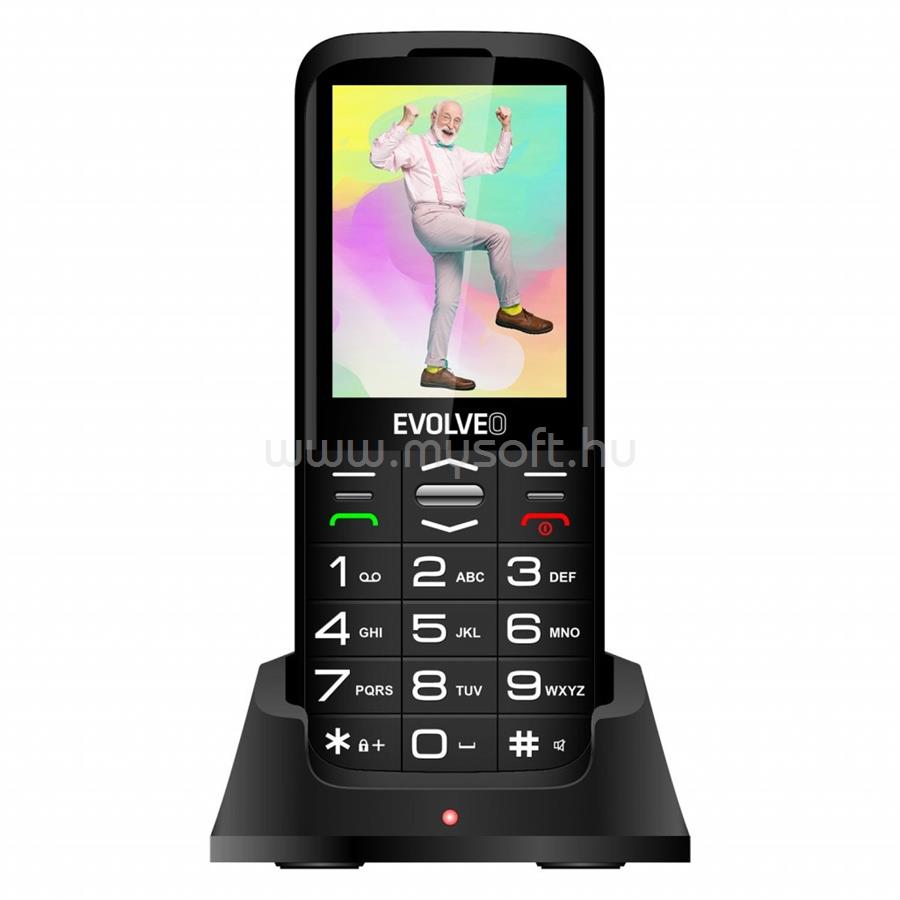 EVOLVEO EASYPHONE XO EP630 Dual-SIM mobiltelefon (fekete)
