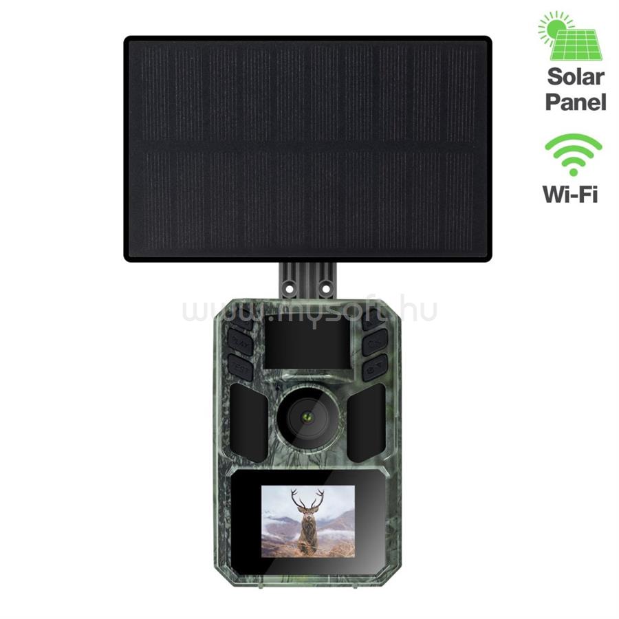 EVOLVEO StrongVision Solar WiFi, fotócsapda/vadkamera WiFi alkalmazással és napelemmel