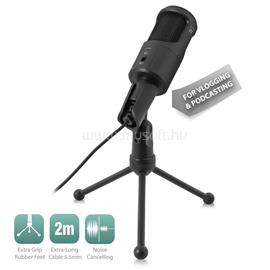 EWENT EW3552 Multimedia Microphone with noise cancelling Black EW3552 small