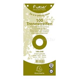 EXACOMPTA 105x240mm 100db/cs fehér elválasztócsík P2220-1101 small