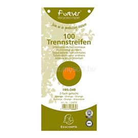EXACOMPTA 105x240mm 100db/cs narancssárga elválasztócsík P2220-1103 small