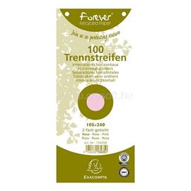 EXACOMPTA 105x240mm 100db/cs rózsaszín elválasztócsík P2220-1104 small