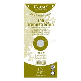 EXACOMPTA 105x240mm 100db/cs szürke elválasztócsík P2220-1106 small